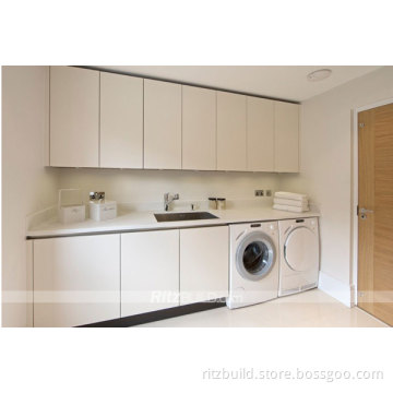 Wash Wardrobe Belt Basin Waterproof Solid Wood Cabinet Laundry with Double Laundry Machine Laundry Equipment